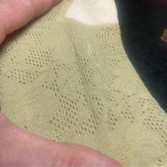 BNWT Nordstrom Treasure and Bond semi sheer metallic nude anklets socks - Picture 9 of 10